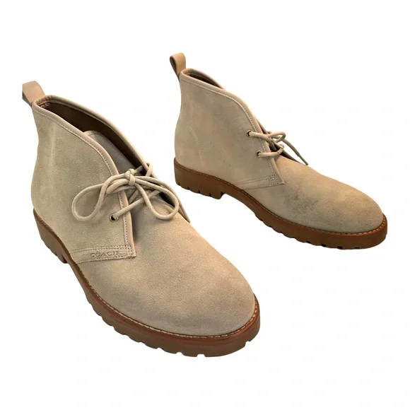 Coach Men’s Desert Boot Suede Leather Color: Sand Size:11.5 NEW.